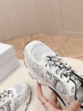 Pre Order Luxury Logo Trainers In Black & White
