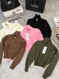 Pre Order High Neck Zip Up Jumper