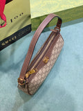 Pre Order Brown Luxe Logo Design Shoulder Bag