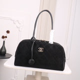 Pre Order Black Suede Luxury Duffel Bag