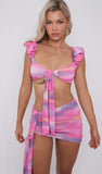 Tie Knot Pink 3PC Set