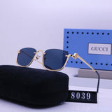 Pre Order Luxury Half Metal Frame Logo Sunnies