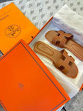 Pre Order Luxury H Slides In Tan