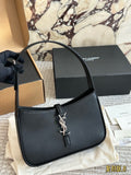 Pre Order Mini Black Leather Shoulder Bag