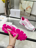 Pre Order Luxury Logo Trainers In Pink