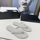 Pre Order Luxury Pearl Logo Flip Flops