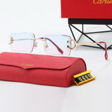Pre Order Luxury Frameless Logo Glasses (6 Colours)