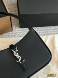 Pre Order Mini Black Leather Shoulder Bag