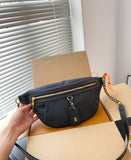 Pre Order Luxury Logo Black & Gold Body Bum Bag