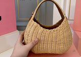 Pre Order Luxury Double M Logo Wicker Bag