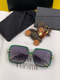 Pre Order Luxury Square Gold Frame Sunglasses