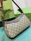 Pre Order Brown Luxe Logo Design Shoulder Bag