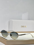 Pre Order Oval Metal Frame With Logo Detail Sunglasses