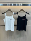 Pre Order Strap Vest Top With Luxury Logo
