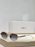 Pre Order Oval Metal Frame With Logo Detail Sunglasses