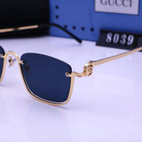 Pre Order Luxury Half Metal Frame Logo Sunnies