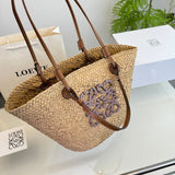 Pre Order Luxury Logo Detail Beach Bag In Brown
