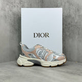 Pre Order Luxury Logo Trainers In Silver & Pink