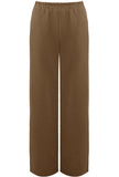 Wide Leg Joggers In Brown
