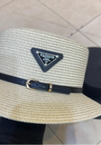 Belted Wicker Hat
