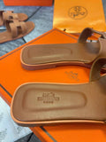 Pre Order Luxury H Slides In Tan