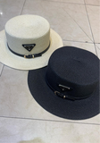 Belted Wicker Hat