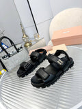 Pre Order Side Gold Logo Strap Sandals