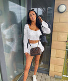 Pre Order White Ruffle Top & Short Set