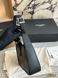 Pre Order Mini Black Leather Shoulder Bag