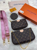 Pre Order Luxury Lv Trio bag with chain