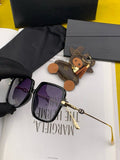 Pre Order Luxury Square Gold Frame Sunglasses