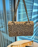 Pre Order Spotted Double Initial Fur Shoulderbag