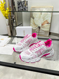Pre Order Luxury Logo Trainers In Pink