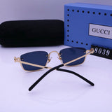 Pre Order Luxury Half Metal Frame Logo Sunnies