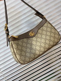 Pre Order Brown Luxe Logo Design Shoulder Bag