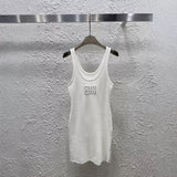Pre Order Luxury Logo Midi Strap Dress (3 Colours)