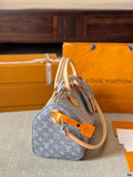 Pre Order Luxury Logo Denim Speedy Bag (2 Styles)