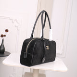 Pre Order Black Suede Luxury Duffel Bag
