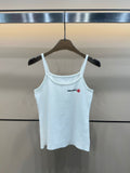 Pre Order Strap Vest Top With Luxury Logo