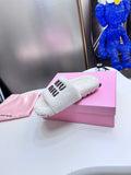 Pre Order Luxury Logo Fluffy Slipper (2 Colours)