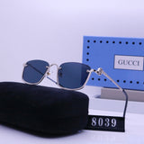 Pre Order Luxury Half Metal Frame Logo Sunnies