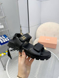 Pre Order Side Gold Logo Strap Sandals