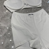 Pre Order Luxury Logo Waist Band Shorts & Matching Logo Bralet