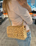 Pre Order Spotted Double Initial Fur Shoulderbag