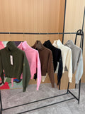 Pre Order High Neck Zip Up Jumper