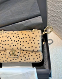Pre Order Spotted Double Initial Fur Shoulderbag