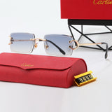Pre Order Luxury Frameless Logo Glasses (6 Colours)