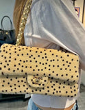 Pre Order Spotted Double Initial Fur Shoulderbag