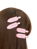 4pc Bubble Gum Pink Hair Clips