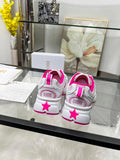 Pre Order Luxury Logo Trainers In Pink